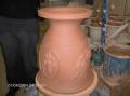 Vase d'Anduze en 0.30 terre rouge française